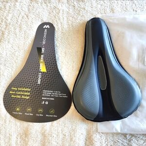 Meencool Gel Bike Seat Cover 11.6" x 7" easy installation peloton mountain road
